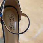 Camille La Vie Blue Heeled Sandals with Ankle Strap, wedding, prom, formal Photo 1