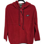 Ralph Lauren Lauren  Vintage Red Hooded Pullover Sweatshirt Women's Size Small Photo 0