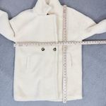 Pretty Little Thing  Faux Sherpa Double Breasted Teddy Coat Cream 10 Borg Lapel Photo 14