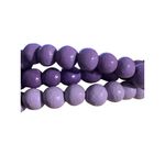 Vintage Teng Yue Multi Strand Bracelet Purple Beads Snap Closure Estate 7.5" Photo 1