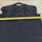 Black Mossimo Drop Waist Blouse Top Medium Photo 4
