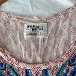 Anthropologie  Holding Horses Vintage Western Aztec Print Pink Tunic Top Size XS Photo 7