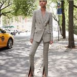 ALC Frank A.L.C. Sedgwick II Double Breasted Plaid Check Houndstooth Blazer Size 4 Photo 10