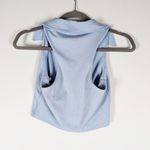 Beyond Yoga Women's Heather Rib Prep Collared Cropped Sleeveless Tank Blue XS Photo 1