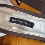 Caparros  Savannah Chocolate silk heels size 8.5M Photo 6