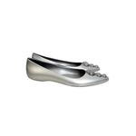 Melissa  Ballet Flats Womens 8 Silver Glam Karl Lagerfeld Pointed Toe Glitter Photo 3