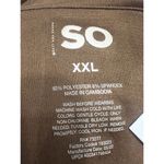 SO  Junior's Tie-front Fit & flare Mini Dress‎ NWT Brown Long Sleeve Size XXL Photo 3