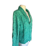 Mudd  Green Cable Knit Soft Cardigan Sweater M Photo 1