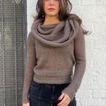 Diesel designer brown wool Cowl neck sweater size m Photo 0