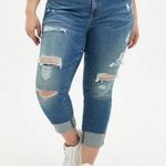 Torrid  Crop Boyfriend Straight Vintage Stretch Mid-Rise Jeans Photo 0