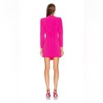ALC Frank A.L.C. Jane Shocking Pink Long Sleeve Mini Dress Size 6 Photo 3