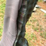 40s or 50s Vintage Wool Plaid Blazer Peter Pan Collar Size Small Gray Photo 15