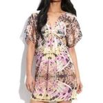 Anthro Leifsdottir Womens Silk Drape Mini Dress Lightweight Colorful Size 4 Pink Photo 1