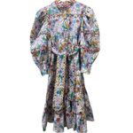 CELIA B Oliver Floral Scalopped Embroidered Midi Dress Size L White Size L Photo 6