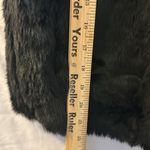 Madewell  black faux fur vest hook closure size XS Photo 7
