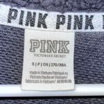 PINK - Victoria's Secret PINK VICTORIA’S SECRET Charcoal Gray Sherpa Fuzzy Half Zip Pullover Small Photo 11