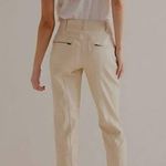 Free People #79 NWOT Rebel Vegan Leather Pants in Sugar Cookie Cream Photo 1