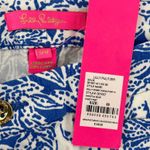 Lilly Pulitzer Women 00 Kelly Skinny Ankle Pant Coastal Blue Fancy Feet NWT Photo 4