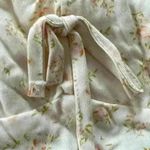 Urban Outfitters NWT white and yellow, puff sleeve milkmaid crop top; size XS Photo 2