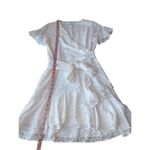 Tanya Taylor Silk Blend White Floral Bianka Dress Photo 10