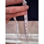 Papell Boutique Vtg  Y2K Navy Sleeveless Dress 10 Petite Keyhole Back Old Money Photo 6