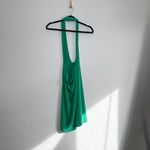 With Jean With Jéan | Lena Halter Bodycon Mini Dress in Juicy Green Size Medium Photo 6
