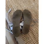 Free People White Leather Lace Up Sandals Beaded Straps EU 39 Photo 5