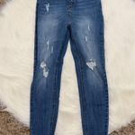 I & M Jeans Ariana Frayed High Rise Blue Skinny Jeans Juniors Size 5 Photo 1