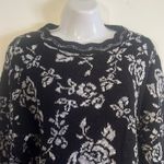 AR Knitwear sparkle rosés sweater/ tunic Black Size 20W Photo 3