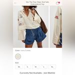Free People NWOT  We The Free Ships And Sails Embroidered Top - ivory combo - M Photo 6