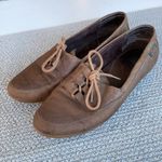 Vintage Bass Chocolate Brown Leather Carla Tie Loafer Boat Shoes Size 7.5N Photo 1