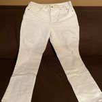 Old Navy NWT Size White Denim Jeans Ripped Straight Leg 14 Photo 0