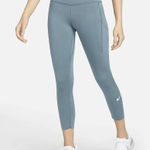 Nike  Swift 7/8 Leggings Dri Fit Smokey Blue Size XXL NEW Photo 0