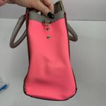 Rebecca Minkoff  Amorous Satchel Bright Pink Gray Leather Bag Crossbody Strap Photo 4