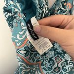 Jantzen  Surplice Maillot One-Piece Swimsuit Blue Medallion and Skirt Size 24W Photo 6