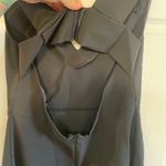 ZARA  woman plunging v neck, fit & flare open back party dress size large Photo 7