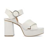 Journee Collection Womens Akeely Foam Mid Heel Platform Sandals Sz 9.5 Note Flaw Photo 1