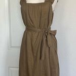 frame denim FRAME Ruffle-Strap Belted Midi Dress Photo 2