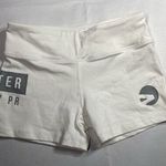 Greater‎ Than My PR Workout Performance Stretch Shorts Cream 23" Waist White Size 4 Photo 0