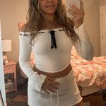 Garage Off The Shoulder Long Sleeve Crop Top Photo 0