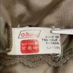 St. Michael Vintage Tan Slip Womens Size 32 Bust Lace Pintuck Photo 1
