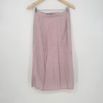 & Other Stories & Other Stories Asymmetrical Midi Skirt Size 6 Pink Pull On with Slit Photo 6