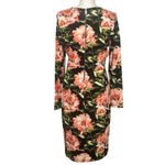 H&M Floral Bodycon Long Sleeve Formal Midi Dress NWT Photo 3