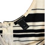 J.Crew Black Cream Villa Striped Knit Babydoll Mini Sun Dress Women's SMALL Photo 5