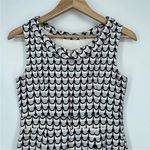 Boden Martha Roll Collar Sleeveless Sheath Dress in Ice Grey Retro Spot Blue 2P Photo 7