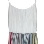 Alice + Olivia Vivienne Midi Dress with Rainbow Pleated Skirt and Tank Top Sz 8 Photo 3