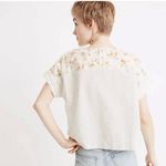 Madewell  x The New Denim Project Patchwork Stripe Short Sleeve Top S46 Photo 3