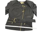 Michael Kors  Womens Black Cotton/Spandex Blazer Size 12 SKU 7023 Photo 4