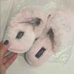 Victoria's Secret  Pink Plush Slippers Photo 4