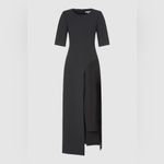 Kay Unger NWT  Davina Walk Thru Jumpsuit in Black Size 16 Photo 10